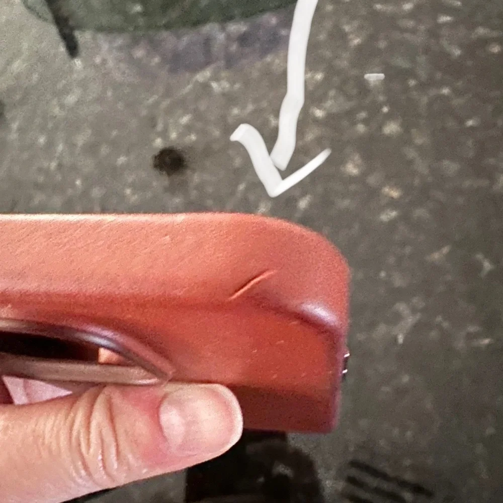 iPhone leather case